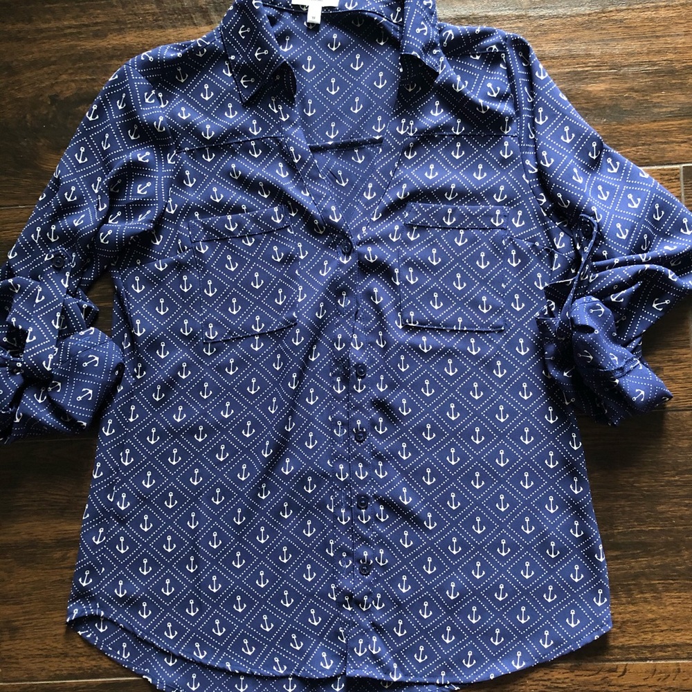 Express Portofino XS ⚓️polyester button down
